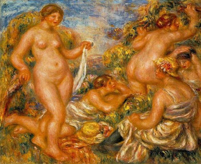 Pierre-Auguste Renoir Bathers, china oil painting image